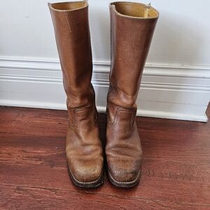 Frye Pull On Campus Leather Boots Size 10